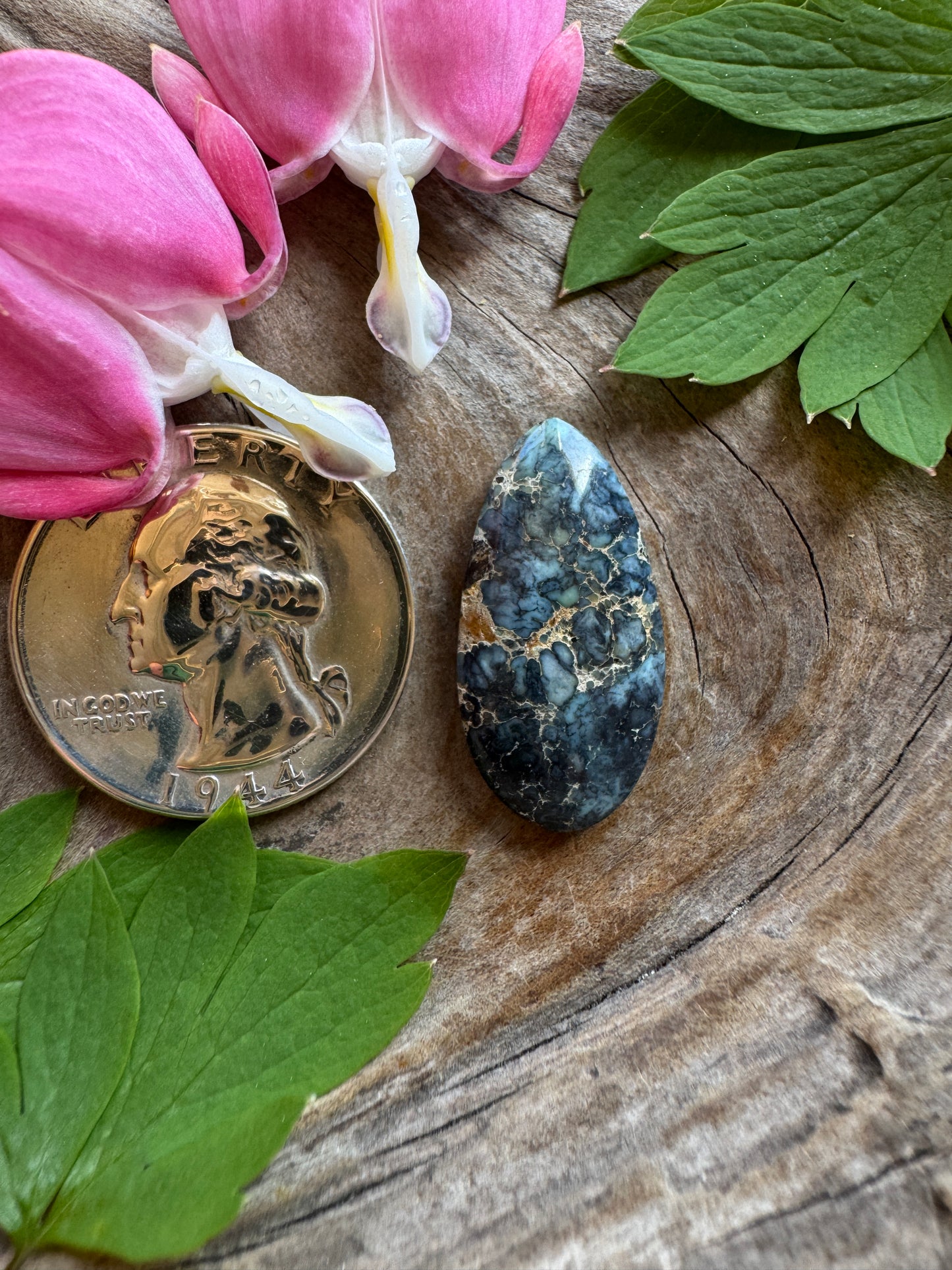 Old School dark blue Calypso Variscite