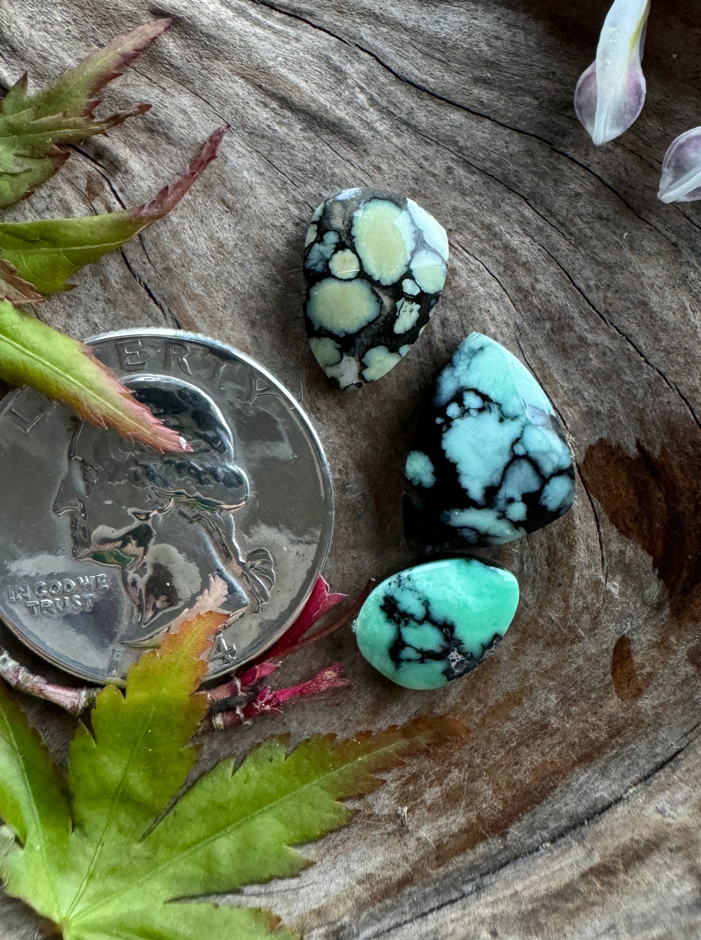 Desert Bloom/Emerald Basin/Midori Variscite trio