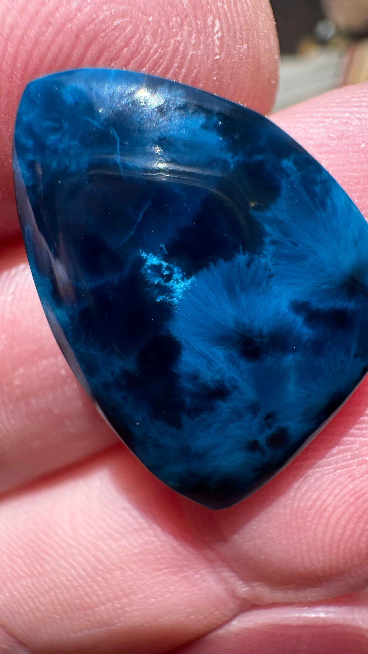 Tantara Shattuckite - Rare! Congo - Deeeeep Blue Chatoyant