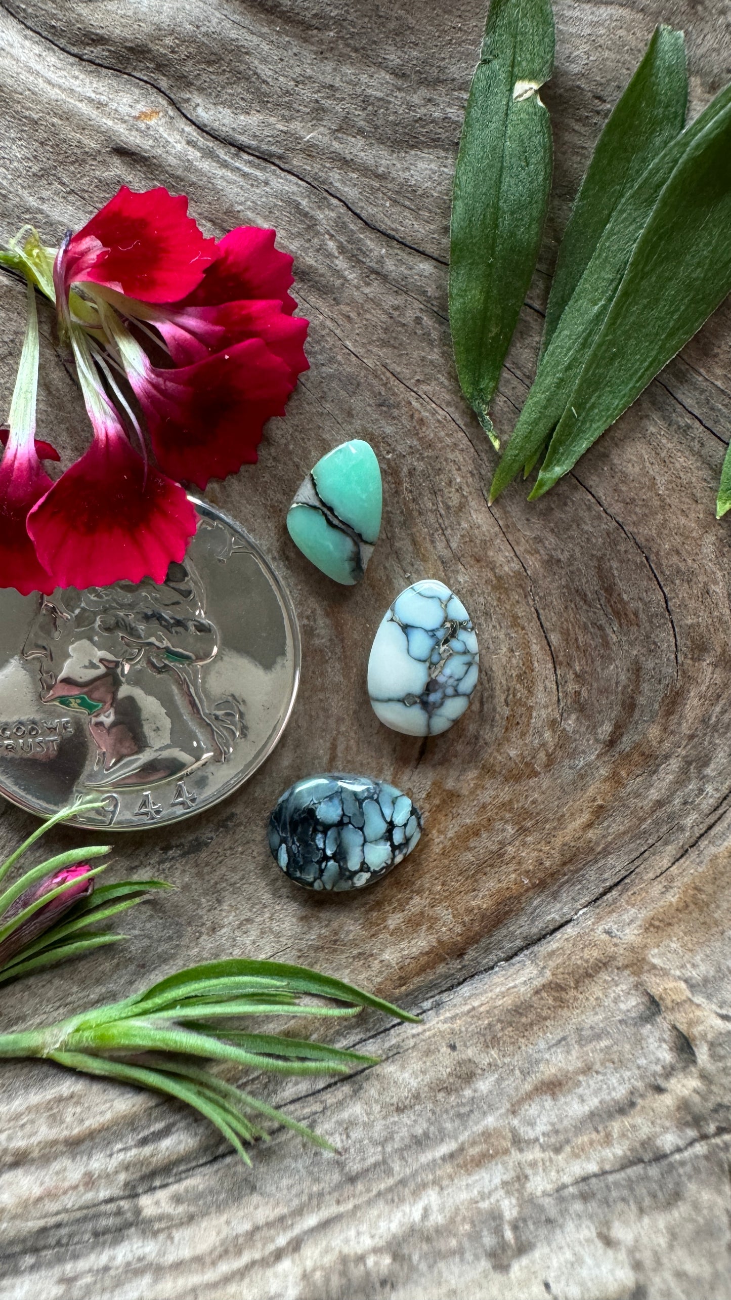 Vista Grande/Desert Bloom/Colina Verde variscite trio
