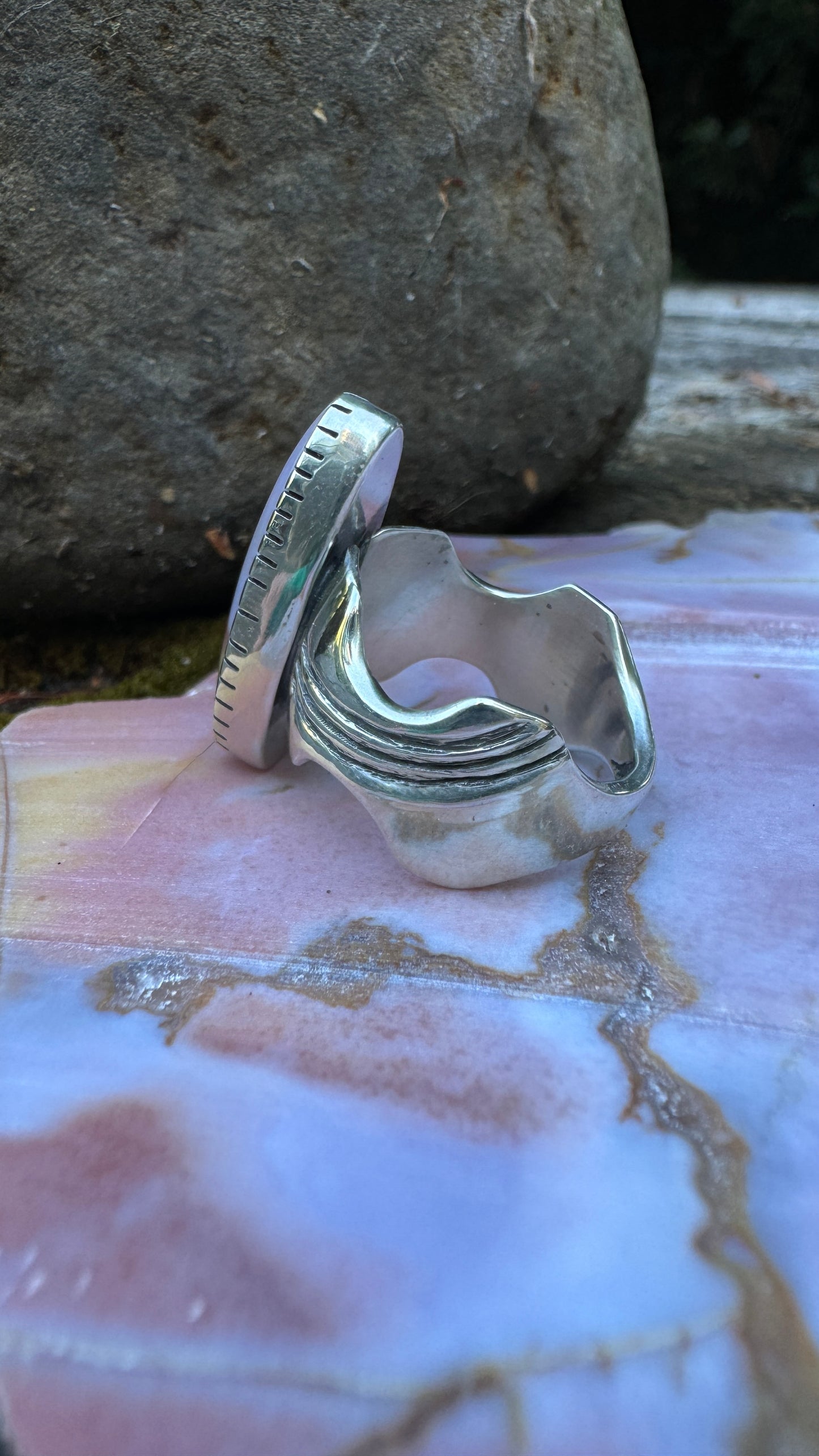 Insane Oregon Sunset Jasper Ring ~ 7.5