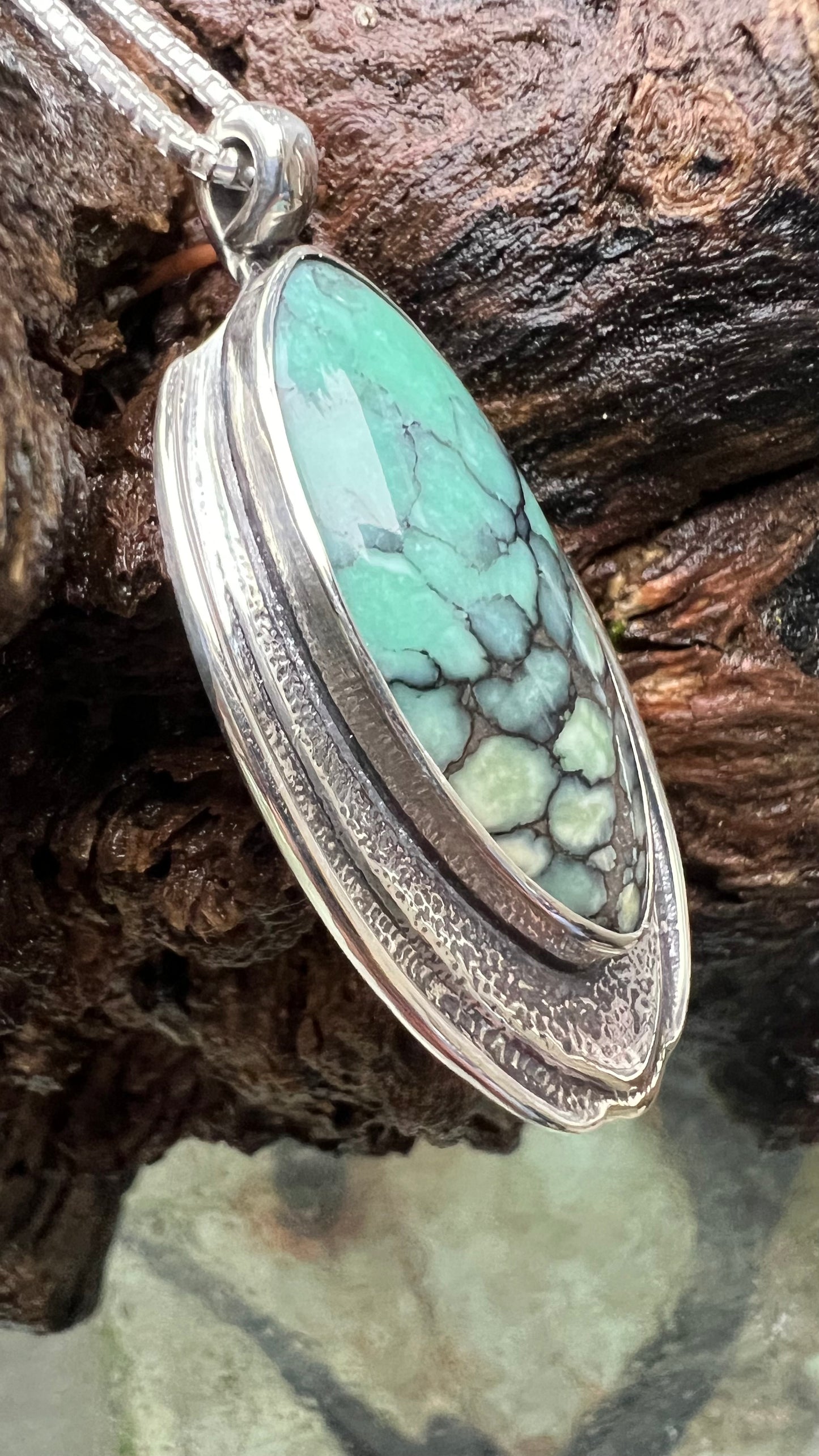 Ombre Desert Bloom Variscite Necklace