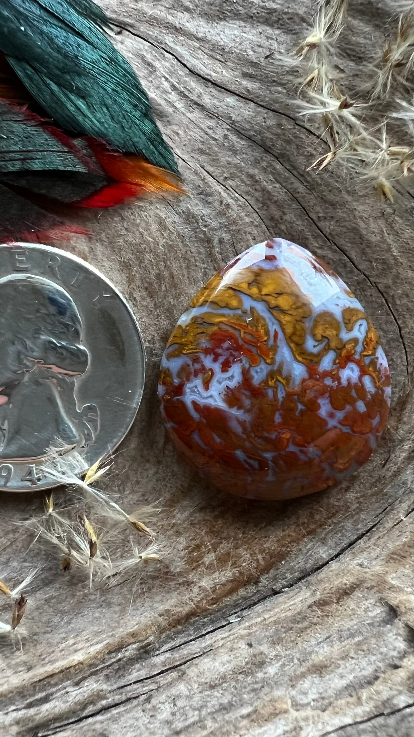 INSANE Old Stock Rare Wingate Pass Agate ~ Death Valley, Ca