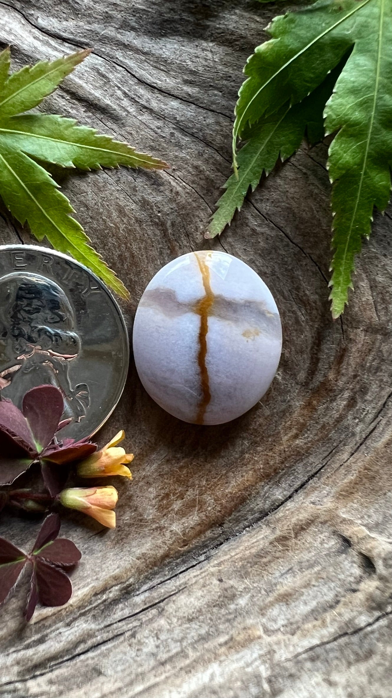 Oregon Sunset Jasper ~ Purple/Yellow CROSS!!!!