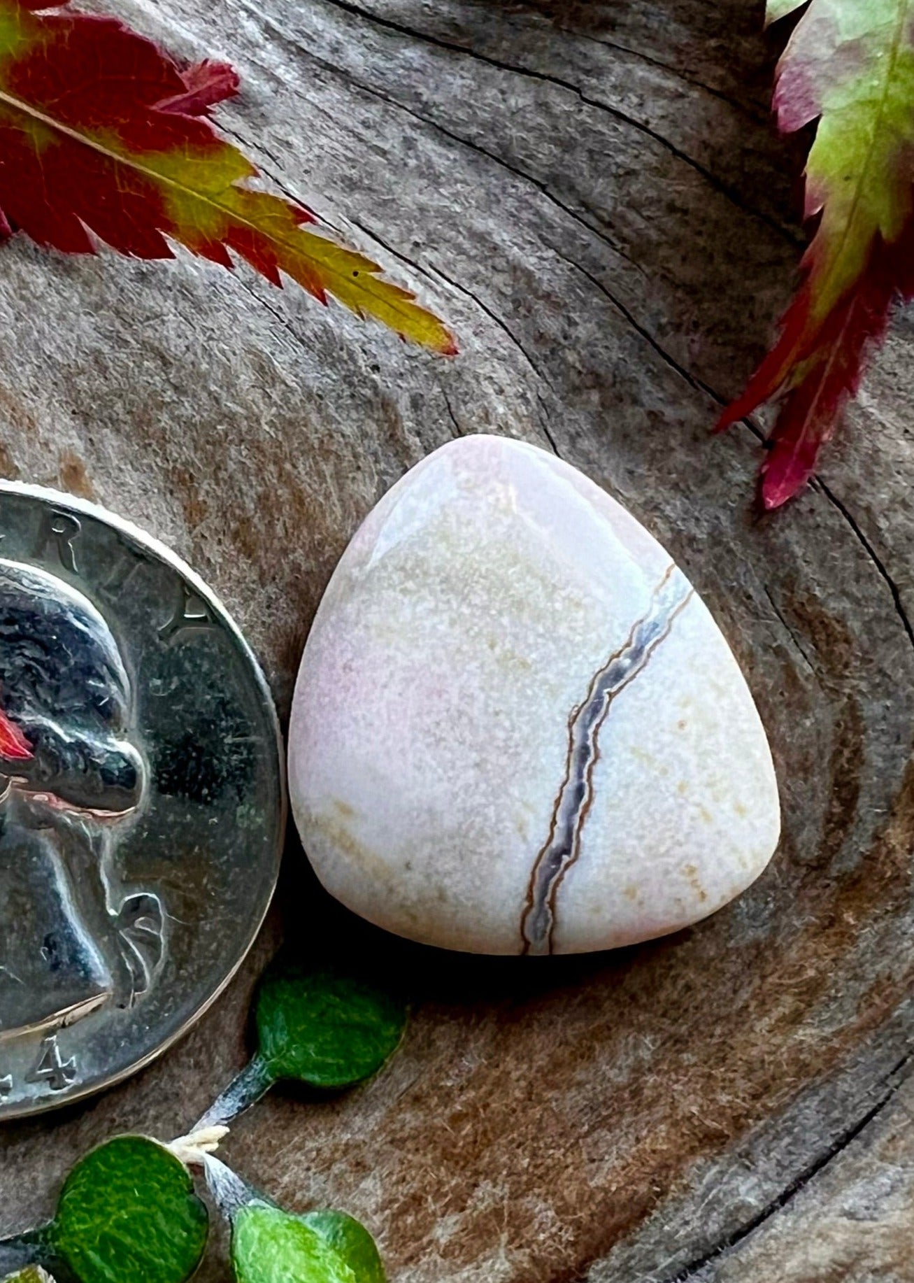 Oregon Sunset Jasper ~ Light pink/Good sparkly Druzy
