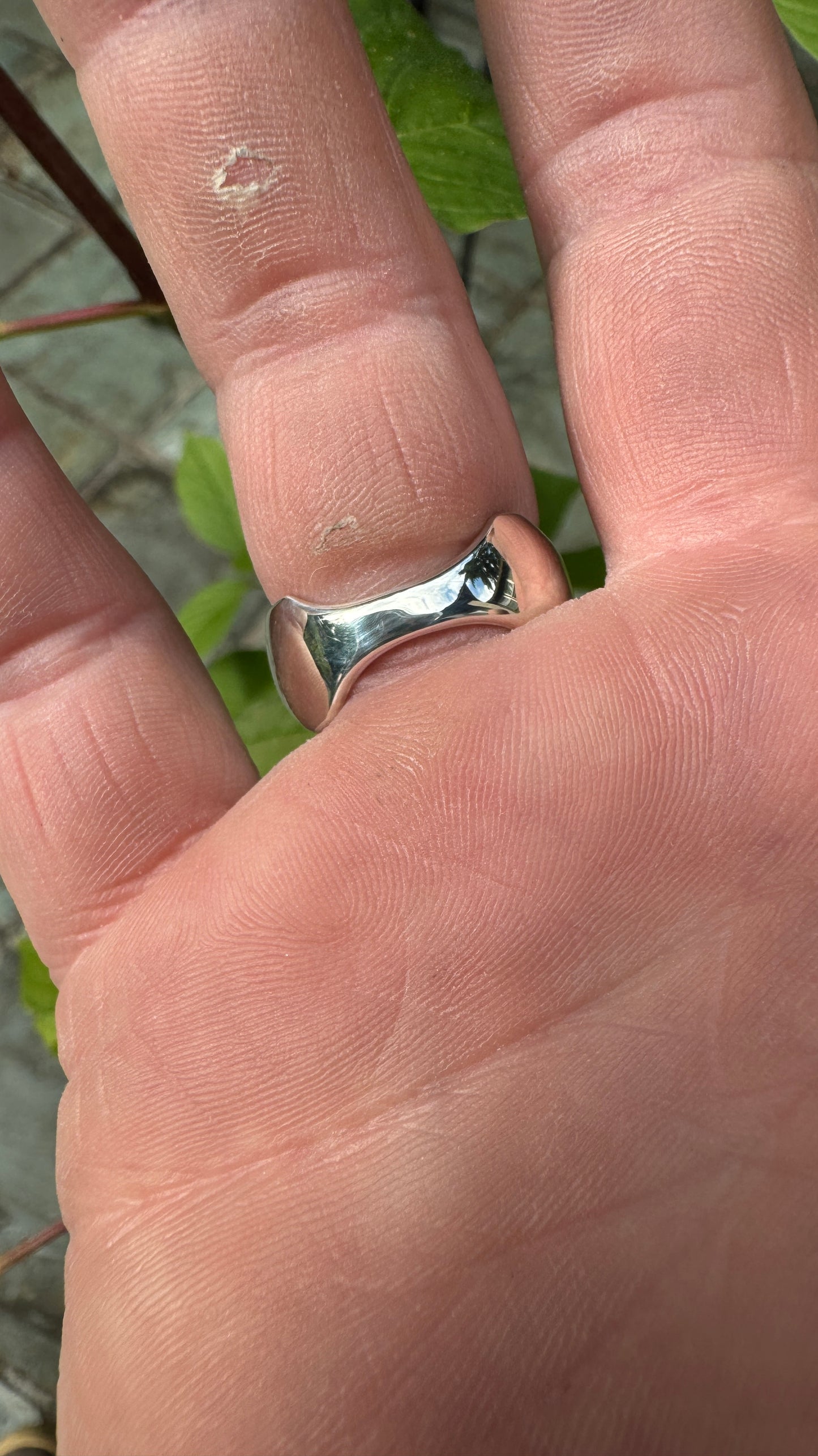 Vista Grande Variscite Sterling Ring ~ Size 8.5