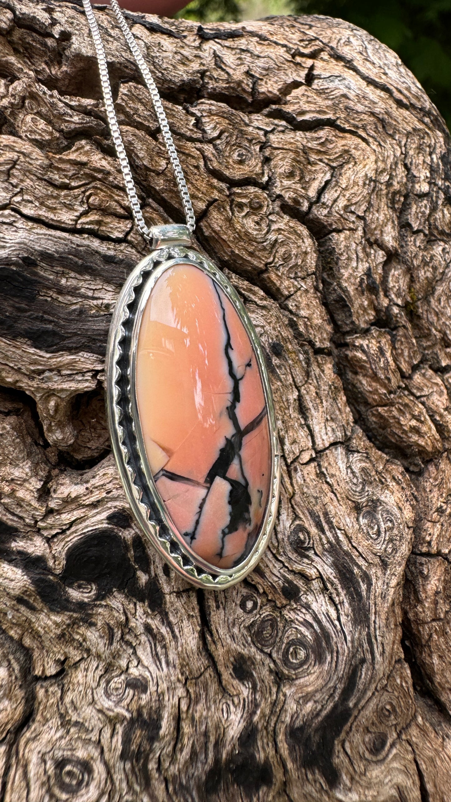 High Grade PINK Tiffany Stone Necklace ~ 18"