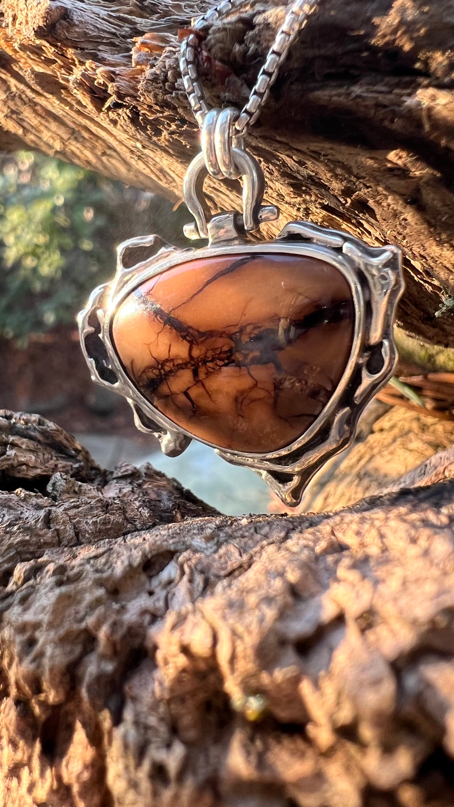 Stefoinite Fractal Burn Necklace