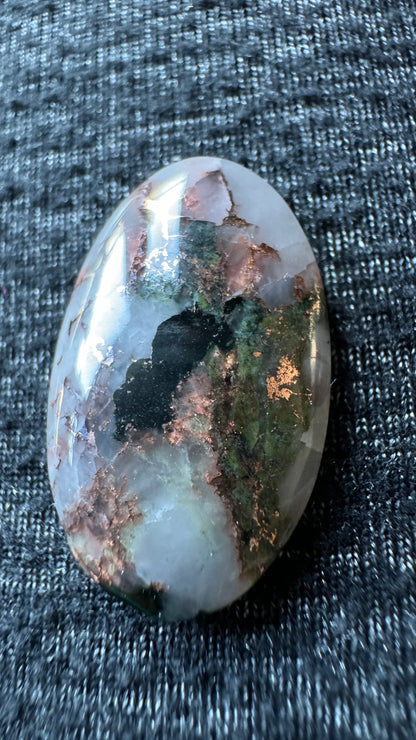 Native Copper in Quartz