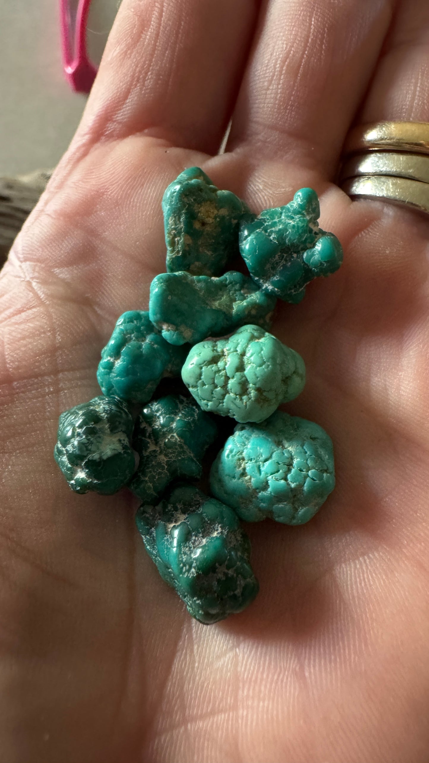 Old Fox Turquoise nuggets - 1960 15.4 grams