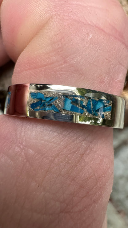 Tantara Shattuckite Inlay Band - size 11