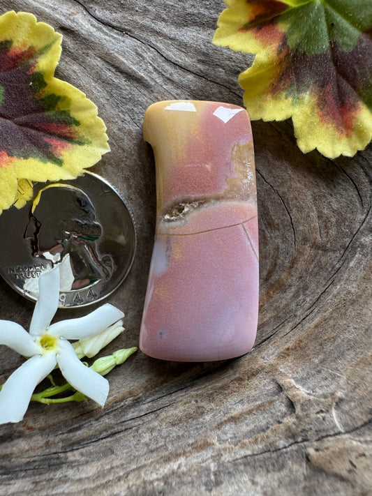 Oregon Sunset Jasper - Big abstract!  pinnnk/purple/yellow/druzy