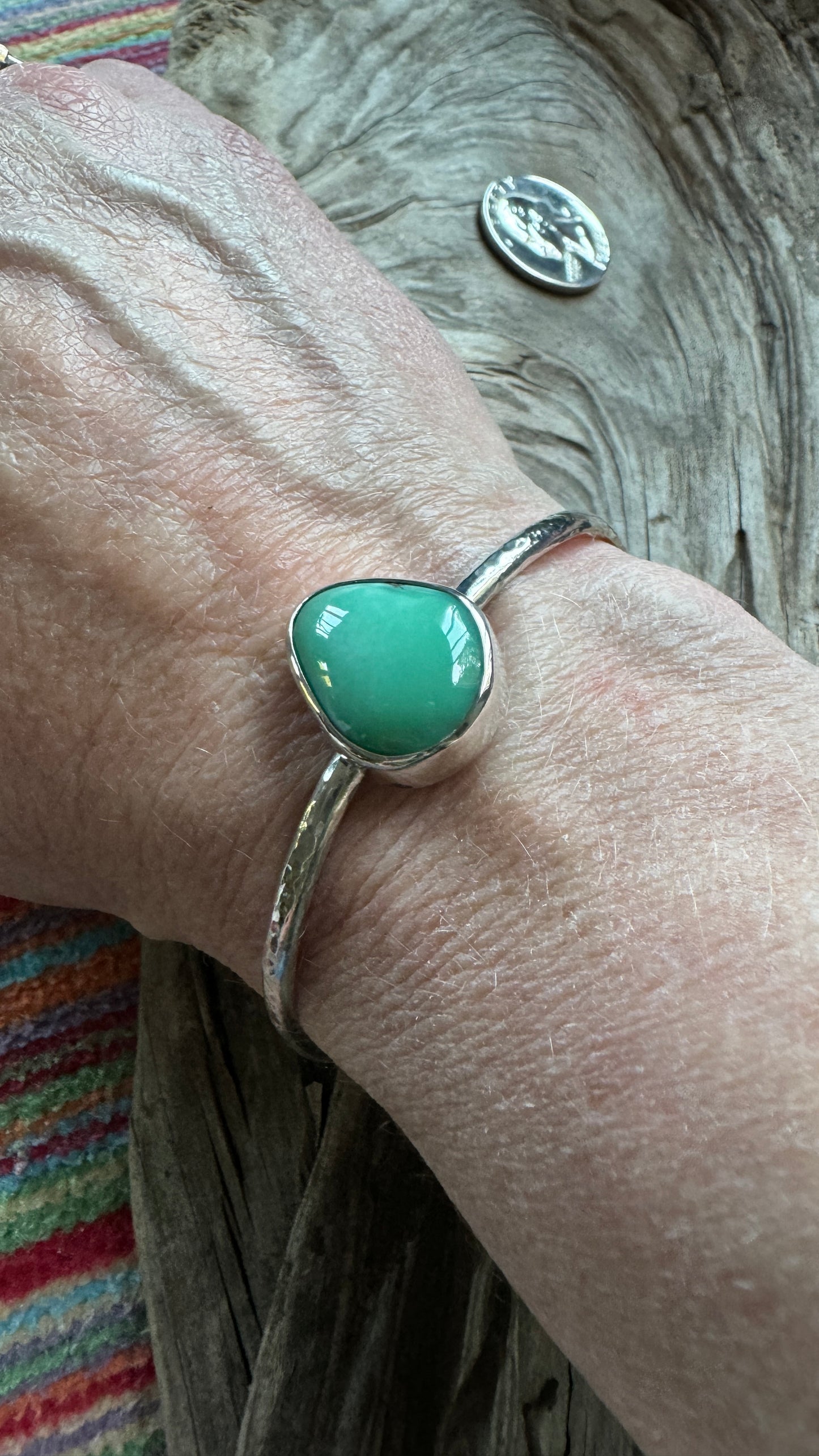 Desert Bloom Variscite Cuff Bracelet