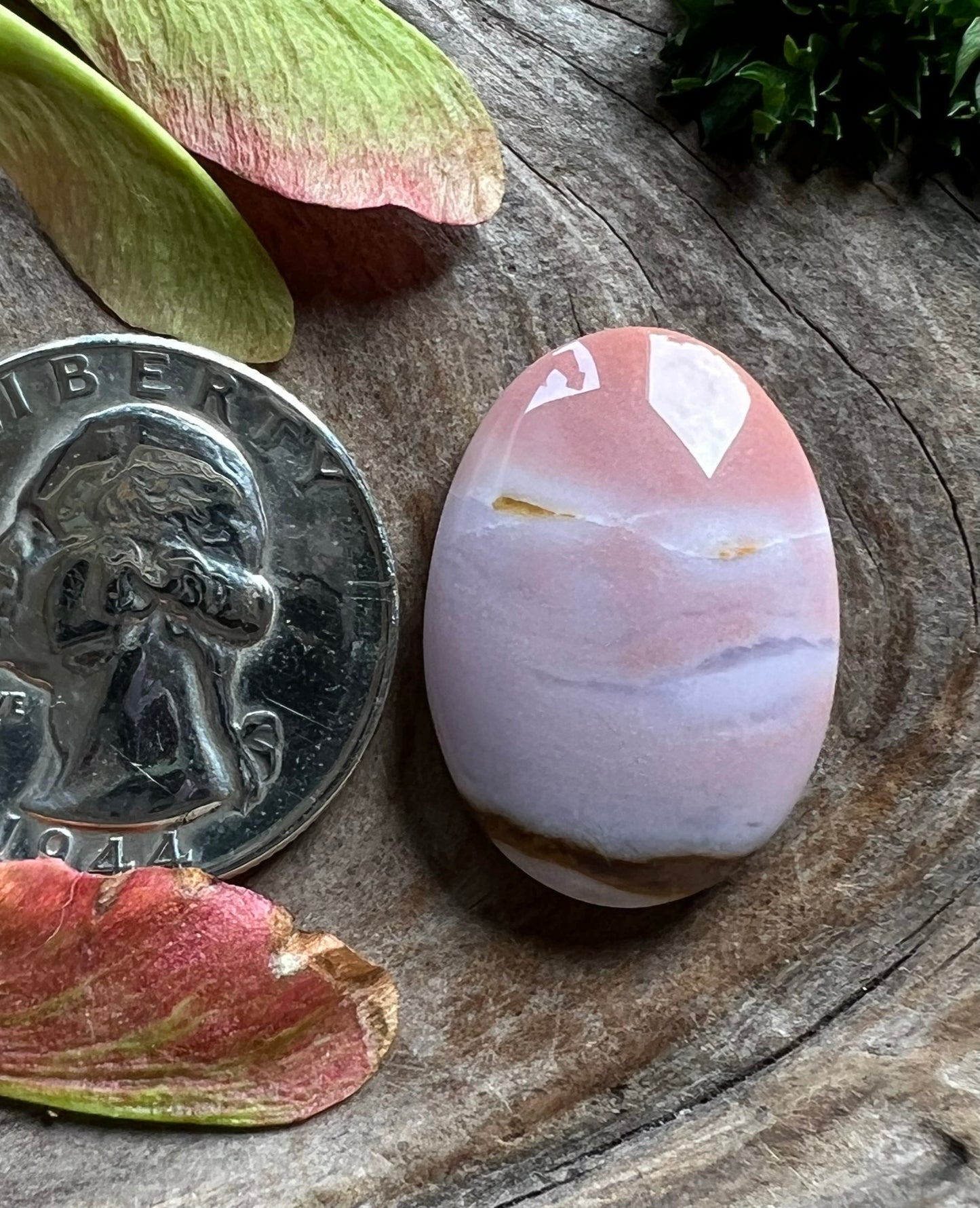 Oregon Sunset Jasper ~ pink/purple/white/druzy Easter egg